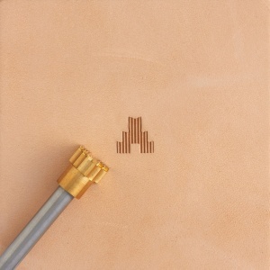 Stanta de margini embosare din alama, model piramida (Pyramid) - Tandy Leather 8900-22