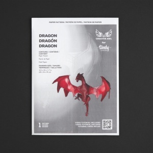 Tipar hartie Creative Awl dragon decorativ (Dragon) - Tandy Leather 56706-00