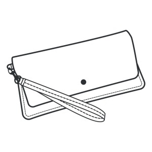 Tipar hartie portofel wristlet Addison (Addison Wristlet) - Tandy Leather 56410-00