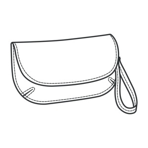 Tipar hartie portofel wristlet Savannah (Savannah Wristlet) - Tandy Leather 56411-00