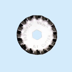 BW-28P Set 2 lame 28 mm cu taiere ondulata pentru cutter circular, NT Cutter - Img 6