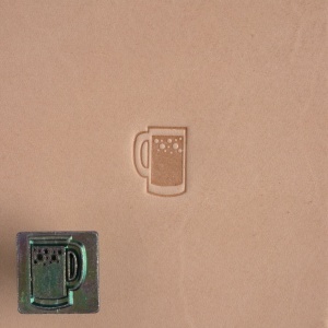 Cap de stanta de embosare 2D Craftool Mini, model bere (Beer) - Tandy Leather 8855-00