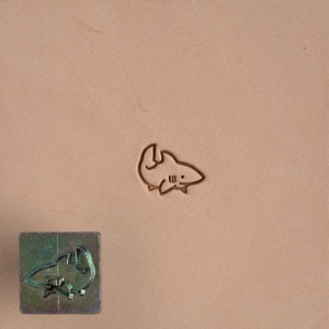 Cap de stanta de embosare 2D Craftool Mini, model rechin (Shark) - Tandy Leather 8827-00