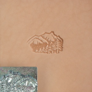 Cap de stanta de embosare 3D Craftool, model munti si copaci (Mountains & Trees) - Tandy Leather 88324-00