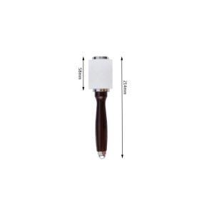 Ciocan profesional pentru pielarie Wuta 350g cu maner ergonomic din lemn - Img 5