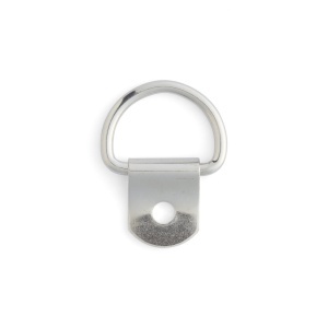 Clips scurt cu inel D de 19 mm, nichelat, set 10 buc - Tandy Leather 1120-01