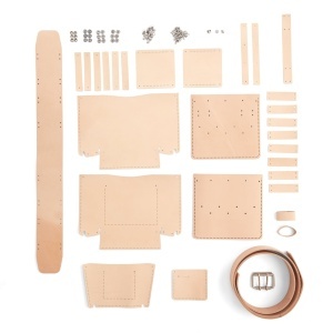 Kit centura utilitara Timber din piele vegetala Tandy Leather, cu suport ruleta si ciocan - imagine 2