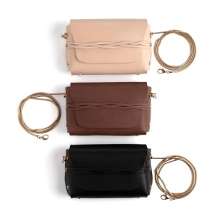 Kit geanta crossbody Adalynn din piele Tandy Leather, cu lant din alama