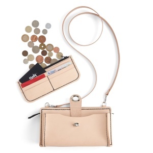 Kit geanta crossbody Erica din piele Tandy Leather, cu portofel asortat - imagine 5