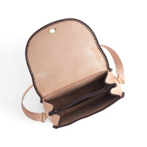 Kit geanta de mana Revival din piele vegetala Tandy Leather, cu buzunar cu fermoar - imagine 5