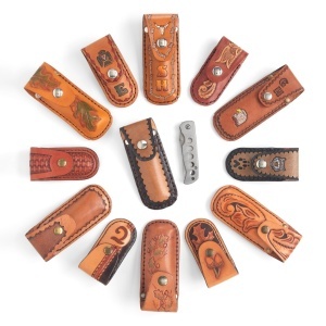 Kit husa mica pentru briceag din piele Tandy Leather, set 10 bucati - imagine 4