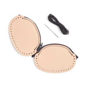 Kit portmoneu cu fermoar din piele Tandy Leather, 10 x 7 cm - Img 2
