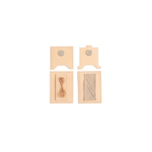 Kit portofel clasic cu clip magnetic pentru bani din piele Tandy Leather, 7,6 x 10 cm - Img 11