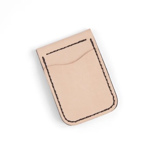 Kit portofel cu clip pentru bani din piele Tandy Leather, 11,4 x 7,9 cm - Img 2