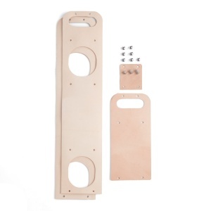 Kit suport din piele pentru sticla de vin Tandy Leather - imagine 2