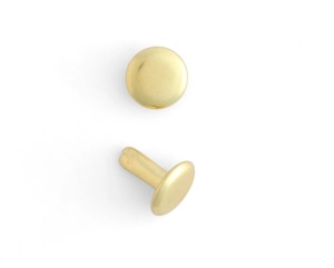 Nituri cu cap dublu, finisaj alama, set 100 buc - Tandy Leather - Img 6