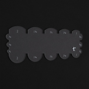 Sablon acrilic pentru capete de curea rotunjite si bombate (Rounded Belt End) - Tandy Leather 3621-00