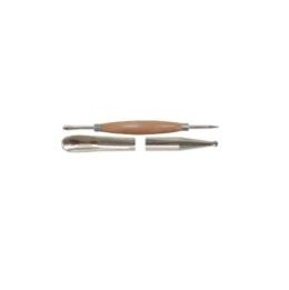 Scula dubla de modelaj in piele naturala | Lingura (5.9 mm) si Bila (1.5 mm) - Img 3