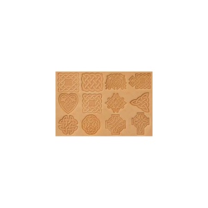 Set de stante de embosare 3D Craftool cu modele celtice, 12 capete de stanta si maner - Tandy Leather 8161-00 - Img 4