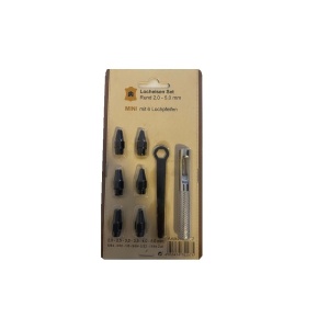 Set preducele mini rotunde pentru pielarie 2-5 mm, Leder Haus - Img 3