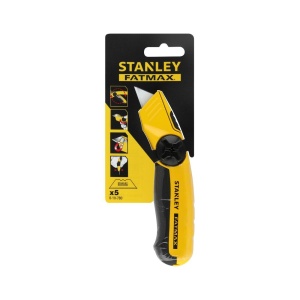 Stanley 0-10-780, Cutter cu lama fixa FatMax, 170mm + 5 lame trapezoidale 19mm - Img 5