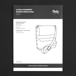Tipar hartie geanta crossbody Alyssa (Alyssa Crossbody) - Tandy Leather 56430-00 - Img 2