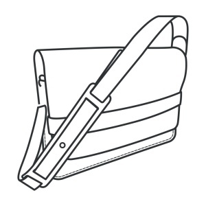 Tipar hartie geanta postas Clifton (Clifton Messenger Bag) - Tandy Leather 56406-00
