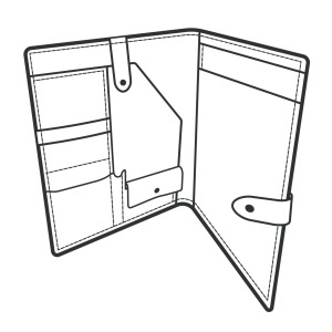 Tipar hartie mapa Preston (portofoliu documente) (Preston Portfolio) - Tandy Leather 56402-00