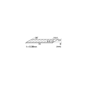 BD-100 Set 5 lame cutter segmentate de tip A, varf 30°- 9mm, NT Cutter - Img 6
