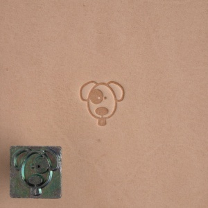 Cap de stanta de embosare 2D Craftool Mini, model caine (Dog) - Tandy Leather 8838-00