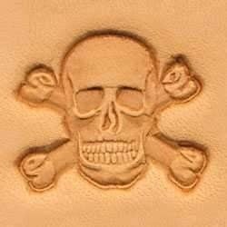 Cap de stanta de embosare 3D Craftool, model craniu cu oase incrucisate (Skull & Crossbones) - Tandy Leather 8547-00