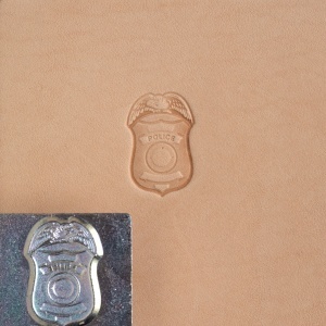 Cap de stanta de embosare 3D Craftool, model politie (Police) - Tandy Leather 8595-00