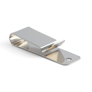 Clips universal cu arc pentru tocuri si teci, gunmetal mat, 2,2 x 7,6 cm - Tandy Leather 1240-14 - imagine 4