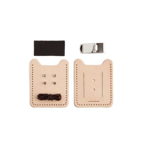 Kit clip pentru bani si port-card din piele de sculptat Tandy Leather - Img 8