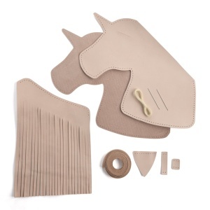 Kit geanta crossbody unicorn din piele vegetala Tandy Leather, 30 x 24 cm - imagine 2