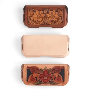 Kit husa de telefon XL din piele vegetala Tandy Leather, cu prindere pe curea - imagine 2