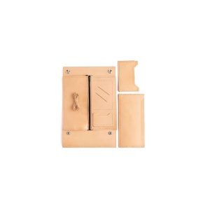 Kit portofel clasic Surveyor din piele vegetala Tandy Leather, cu fermoar, 17,8 x 9,5 cm - Img 4