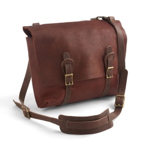 Kit servieta Bison din piele maro Tandy Leather, 42 x 33 cm