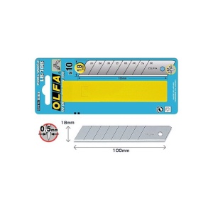 LB-10B Set 10 lame cutter segmentate 18 mm, Olfa - Img 2