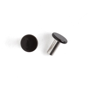 Nituri tubulare negru lucios sau inox, set 100 buc - Tandy Leather