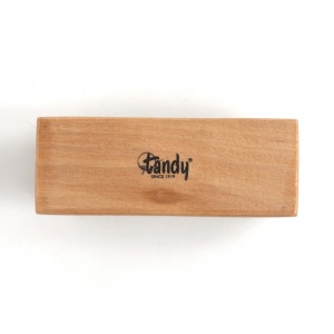 Perie de curatare din par natural de mistret – Tandy Leather, maner din lemn - Img 3