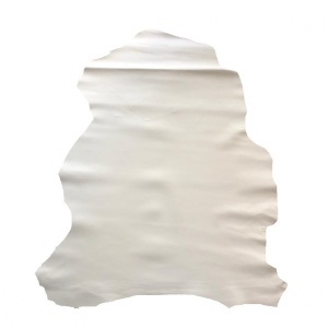 Piele Naturala Vopsita / Captuseala Alb/Crem pentru Proiecte Mici - Img 2