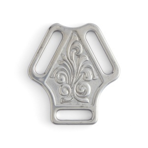 Placa centrala Al Stohlman Brand din inox lustruit, pentru sa - Tandy Leather 35204-00