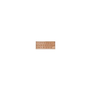 Sablon reutilizabil Craftaid, model alfabet de 12 mm (1/2 in) (1/2" Alphabet) pentru modelaj piele - Tandy Leather 72690-00 - Img 3
