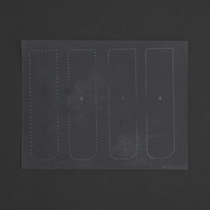 Sablon reutilizabil Craftaid, model ghid de cusut (Stitching Guide) pentru modelaj piele - Tandy Leather 76633-00 - Img 2