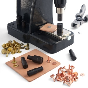 Set matrite pentru nituri cu piulita pentru presa manuala, pentru nituri decorative - Tandy Leather 3984-00 - Img 2