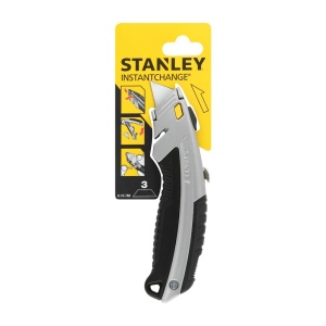 Stanley 0-10-788, Cutter cu lama retractabila, InterLock, 180mm + 3 lame trapezoidale 19mm - Img 3
