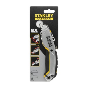 Stanley 0-10-789, Cutter cu doua lame retractabile FatMax Xtreme, 175mm + 2 lame trapezoidale si 2 lame tip carlig 62mm - Img 5