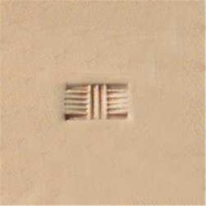 Stanta de embosare piele Craftool X511 (basketweave cu linii centru) - Tandy Leather 6511-00 - Img 3