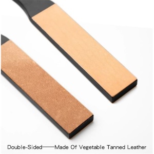 Strop din piele cu doua fete (aspra/fina) pentru pielarie Wuta (250 x 40 mm) - Img 7